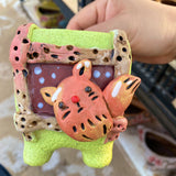 Hand made animal pots free shipping