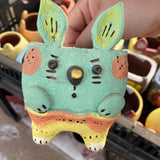 Hand made animal pots free shipping