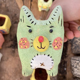 Hand made animal pots free shipping