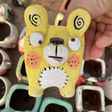 Hand made animal pots free shipping