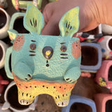 Hand made animal pots free shipping