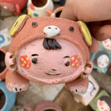 Hand made animal pots free shipping