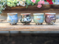 Handmade succulent pot colour glaze