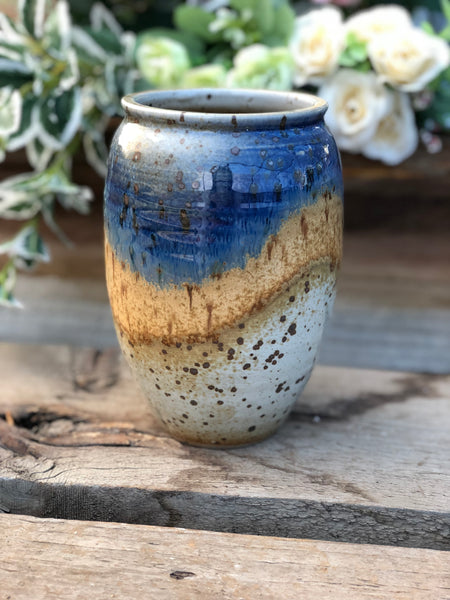 Glazed vase - with drainage hole